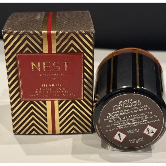 Nest • Hearth • Scented Candle • 2 oz • New In Damaged Box • See Pics!!! - Picture 2 of 8